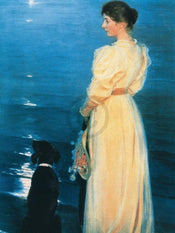 Peter Severin KrÃ¸yer - Summer evening at Skagen Kunstdruck 60x80cm | Yourdecoration.de