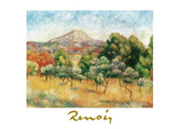 Auguste Renoir - Il mont Sainte-Victoire Kunstdruck 70x50cm | Yourdecoration.de