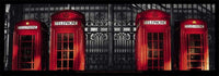 StÃ©phane Rey-Gorrez - London - Red Telephone Boxes Kunstdruck 95x33cm | Yourdecoration.de
