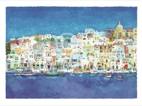 Ralf Westphal - Corricella, Insel Procida Kunstdruck 80x60cm | Yourdecoration.de