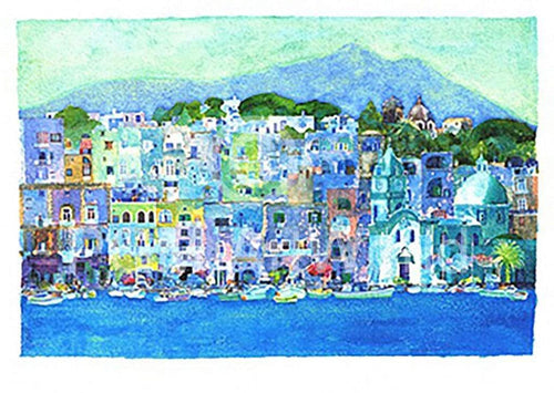 Ralf Westphal - Procida / Kampanien Kunstdruck 100x70cm | Yourdecoration.de