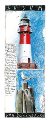 Sabine Gerke - Büsum Kunstdruck 25x60cm | Yourdecoration.de