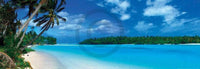 Shutterstock - Panoramic Lagoon Kunstdruck 95x33cm | Yourdecoration.de