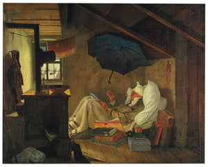 Carl Spitzweg - Der arme Poet Kunstdruck 60x48cm | Yourdecoration.de