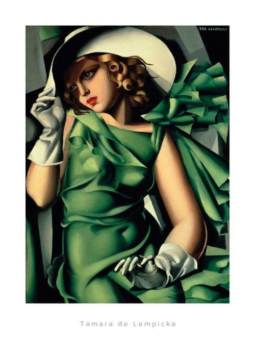 Tamara De Lempicka - Young Lady with Gloves Kunstdruck 50x70cm | Yourdecoration.de