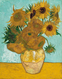 Vincent Van Gogh - Vase mit Sonnenblumen Kunstdruck 70x90cm | Yourdecoration.de
