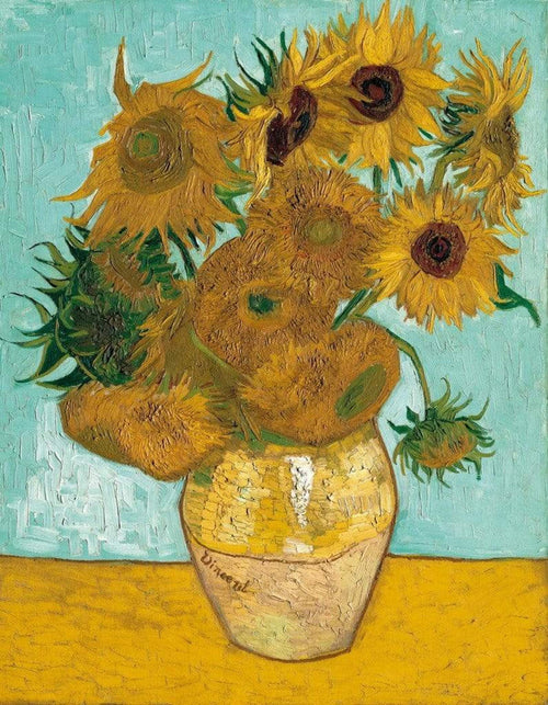 Vincent Van Gogh - Vase mit Sonnenblumen Kunstdruck 70x90cm | Yourdecoration.de