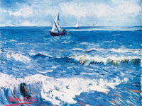 Vincent Van Gogh - Paesaggio marino Kunstdruck 80x60cm | Yourdecoration.de