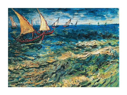 Vincent Van Gogh - Seascape at Saintes-Maries Kunstdruck 80x60cm | Yourdecoration.de