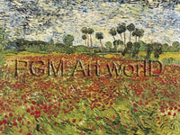 Vincent Van Gogh - Field of Poppies Kunstdruck 80x60cm | Yourdecoration.de