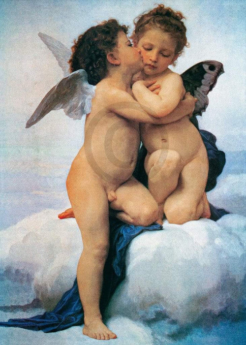 William Bouguereau - First Kiss Kunstdruck 50x70cm | Yourdecoration.de