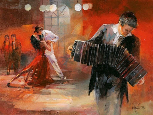 Willem Haenraets - Bandoneon Kunstdruck 80x60cm | Yourdecoration.de