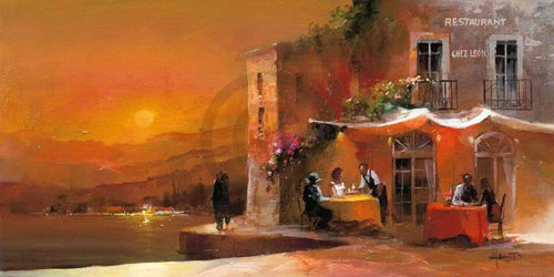 Willem Haenraets - Dinner for two II Kunstdruck 100x50cm | Yourdecoration.de