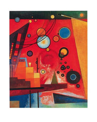Wassily Kandinsky - Schweres Rot Kunstdruck 40x50cm | Yourdecoration.de