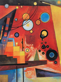Wassily Kandinsky - Schweres Rot Kunstdruck 60x80cm | Yourdecoration.de