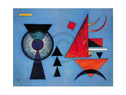 Wassily Kandinsky - Weiches Hart Kunstdruck 80x60cm | Yourdecoration.de