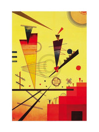 Wassily Kandinsky - Structure joyeuse Kunstdruck 60x80cm | Yourdecoration.de