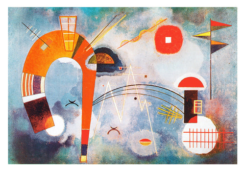 Wassily Kandinsky - Rond et pointu Kunstdruck 100x70cm | Yourdecoration.de