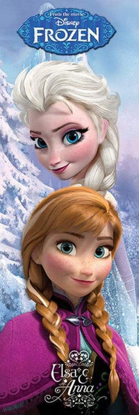 Pyramid Frozen Anna and Elsa Poster 53x158cm | Yourdecoration.de