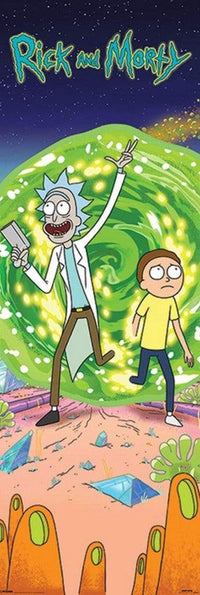 Pyramid Rick and Morty Portal Poster 53x158cm | Yourdecoration.de