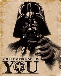 Pyramid Star Wars Classic Your Empire Needs You Poster 40x50cm | Yourdecoration.de