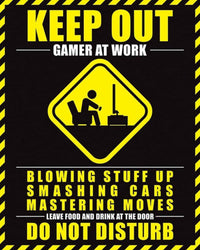 Pyramid Gamer At Work Do Not Disturb Poster 40x50cm | Yourdecoration.de
