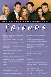 Pyramid Friends Everything I Know Poster 61x91,5cm | Yourdecoration.de