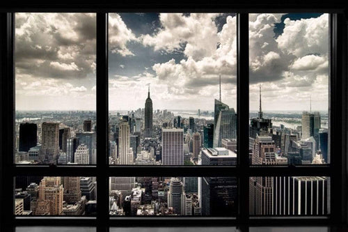 Pyramid New York Window Poster 91,5x61cm | Yourdecoration.de