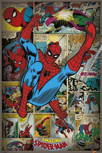 Pyramid Marvel Comics Spider-Man Retro Poster 61x91,5cm | Yourdecoration.de