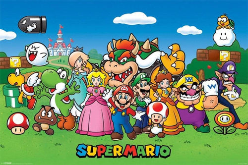 Pyramid Super Mario Characters Poster 91,5x61cm | Yourdecoration.de