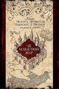 Pyramid Harry Potter The Marauders Map Poster 61x91,5cm | Yourdecoration.de