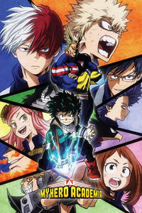 Pyramid My Hero Academia Characters Mosaic Poster 61x91,5cm | Yourdecoration.de