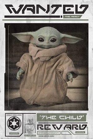 Pyramid Star Wars The Mandalorian Wanted the Child Poster 61x91,5cm | Yourdecoration.de