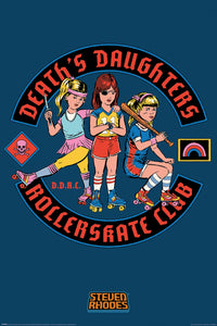 Pyramid PP35012 Steven Rhodes Death'S Daughters Rollerskate Club Poster | Yourdecoration.de