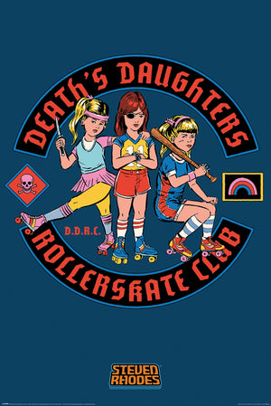 Pyramid PP35012 Steven Rhodes Death'S Daughters Rollerskate Club Poster | Yourdecoration.de
