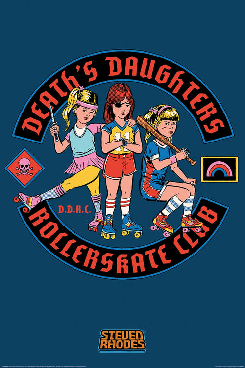 Pyramid PP35012 Steven Rhodes Death'S Daughters Rollerskate Club Poster | Yourdecoration.de