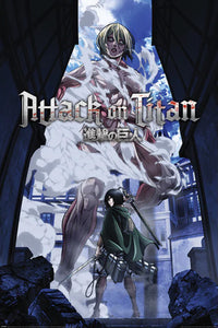 Pyramid Pp35089 Attack On Titan S3 Female Titan Approaches Poster 61X91,5cm | Yourdecoration.de