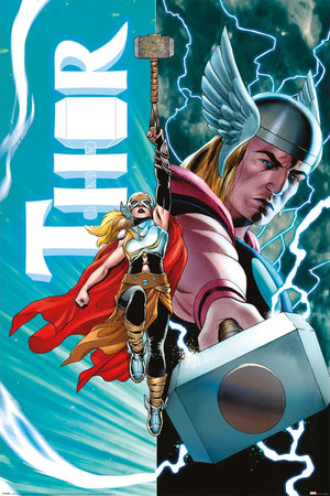 Pyramid Pp35120 Thor Vs Female Thor Poster 61x91,5cm | Yourdecoration.de