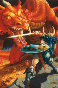 Pyramid Pp35193 Dungeons And Dragons Classic Red Dragon Battle Poster 61x91 5cm | Yourdecoration.de