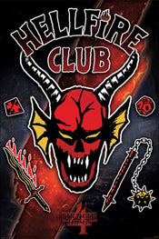 pyramid pp35197 stranger things 4 hellfire club emblem rift poster 61x91-5cm | Yourdecoration.de