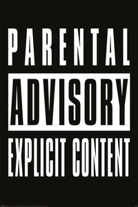 pyramid pp35241 parental advisory explicit content poster 61x91,5cm | Yourdecoration.de