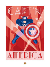 Pyramid Marvel Deco Captain America Kunstdruck 60x80cm | Yourdecoration.de