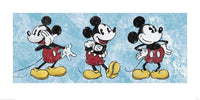 Pyramid Mickey Mouse Squeaky Chic Triptych Kunstdruck 50x100cm | Yourdecoration.de
