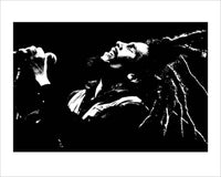 Pyramid Bob Marley Black and White Kunstdruck 40x50cm | Yourdecoration.de
