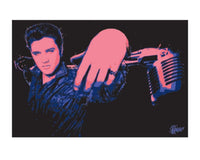 Pyramid Elvis Presley Microphone Kunstdruck 40x50cm | Yourdecoration.de