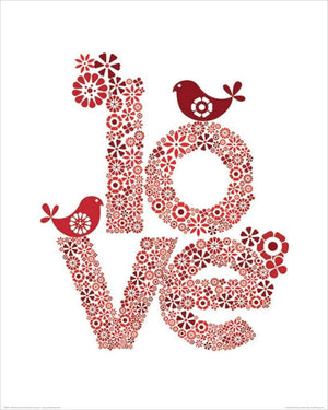 Pyramid Valentina Ramos Red Love Kunstdruck 40x50cm | Yourdecoration.de
