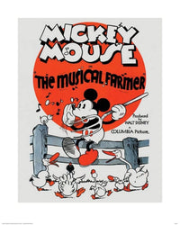 Pyramid Mickey Mouse The Musical Farmer Kunstdruck 40x50cm | Yourdecoration.de