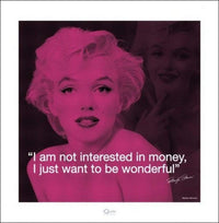 Pyramid Marilyn Monroe iQuote Kunstdruck 40x40cm | Yourdecoration.de