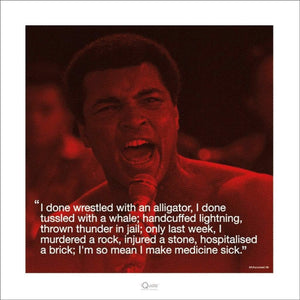 Pyramid Muhammad Ali iQuote Sick Kunstdruck 40x40cm | Yourdecoration.de