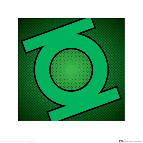 Pyramid DC Comics Green Lantern Symbol Kunstdruck 40x40cm | Yourdecoration.de